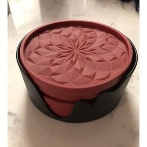 New Silicone Coasters [6 Pack] Coasters with Holder - Drinking Coasters